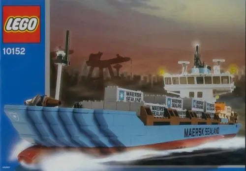 LEGO Sculptures Maersk Sealand Container Ship {2004 Edition} (10152-1)