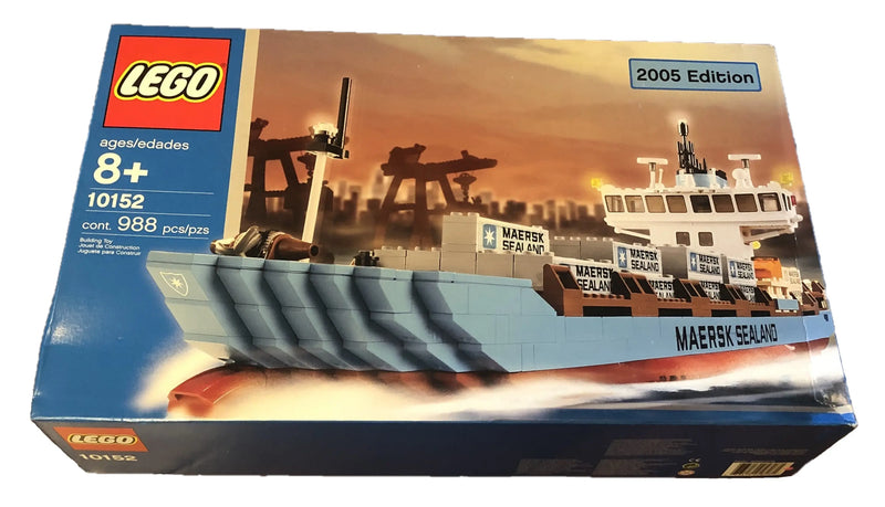 LEGO Sculptures Maersk Sealand Container Ship {2005 Edition} (10152-2) LEGO