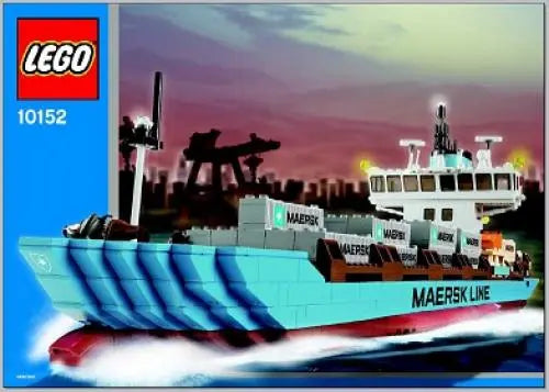 LEGO Sculptures Maersk Line Container Ship {2006 Edition} (10152-3) LEGO