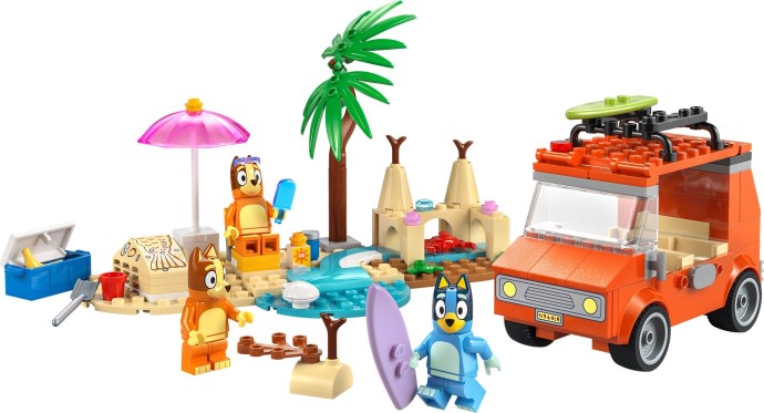 LEGO Bluey Bluey's Beach & Family Car Trip (11202-1) LEGO
