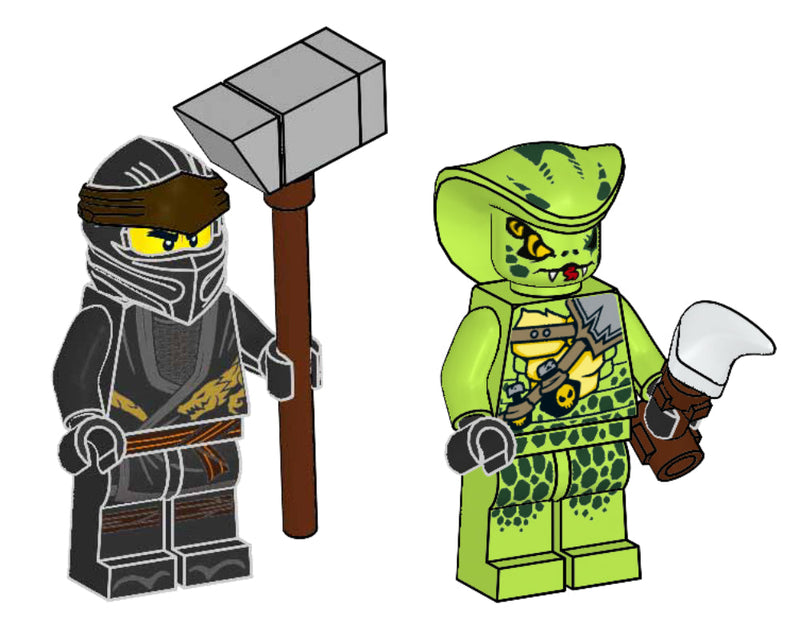 LEGO NINJAGO Cole vs. Lasha blister pack (112110-1) LEGO
