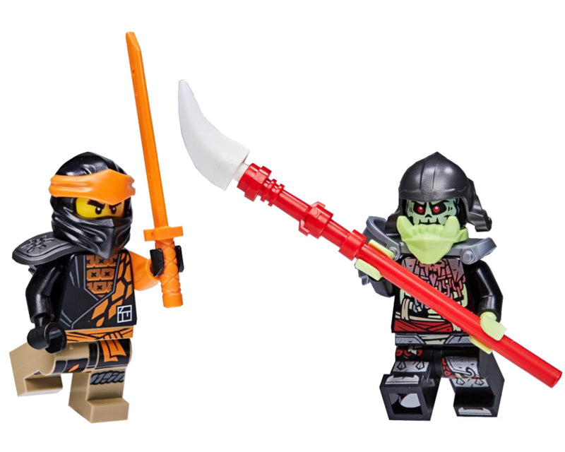 LEGO NINJAGO Cole vs. Bone Knight metal box (112326-1) LEGO