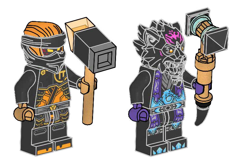 LEGO NINJAGO Cole vs. Lord Ras metal box (112406-1) LEGO