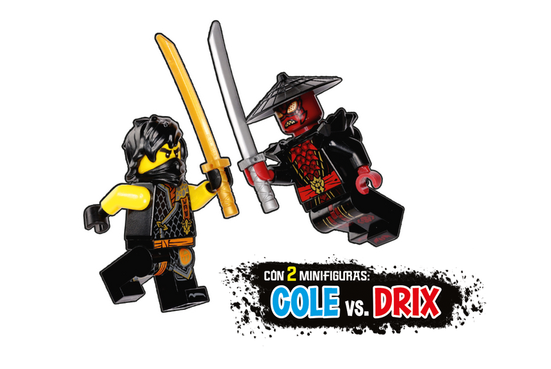 LEGO NINJAGO Cole vs. Drix metal box (112504-1) LEGO
