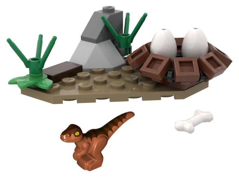 LEGO Jurassic World Baby Raptor and Nest foil pack (121801-1) LEGO