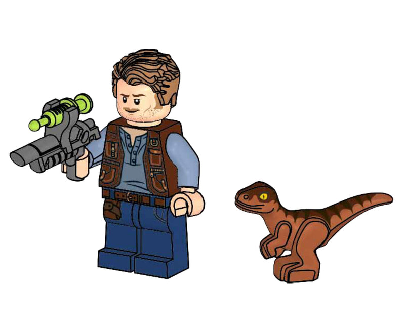 LEGO Jurassic World Owen with Baby Raptor foil pack (121904-1) LEGO