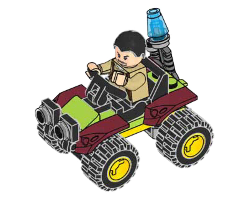 LEGO Jurassic World Vic Hoskins with Buggy foil pack (122009-1) LEGO
