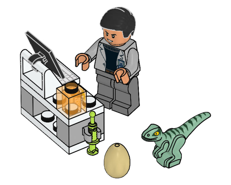 LEGO Jurassic World Dr. Wu's Laboratory foil pack (122112-1) LEGO