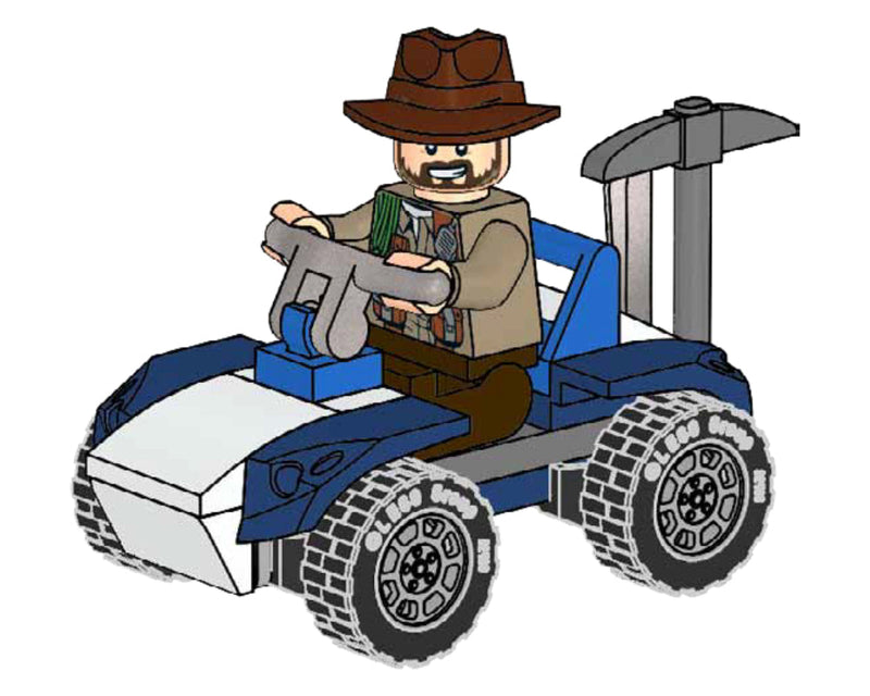 LEGO Jurassic World Sinjin Prescott with Buggy foil pack (122116-1) LEGO