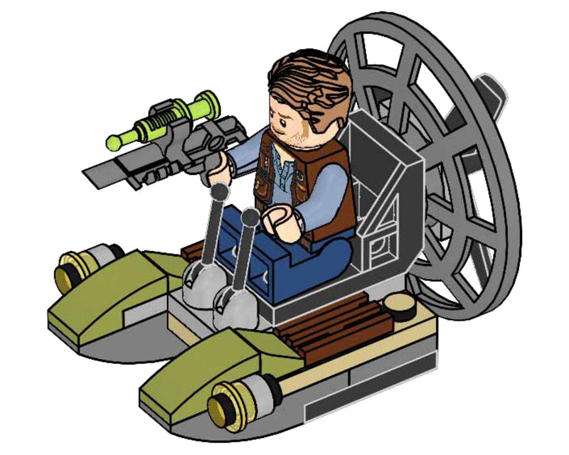 LEGO Jurassic World Owen with Airboat foil pack (122220-1) LEGO