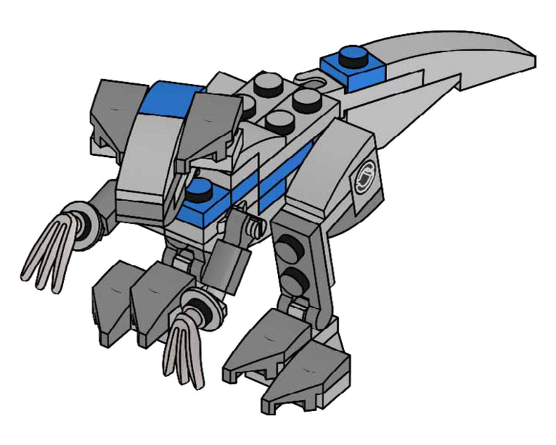 LEGO Jurassic World Blue Raptor paper bag (122225-1) LEGO