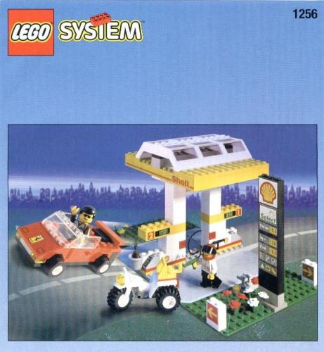 LEGO Town Shell Petrol Pump (1256-1) LEGO