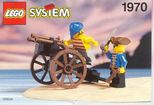 LEGO Pirates Pirate's Gun Cart (1970-1) LEGO