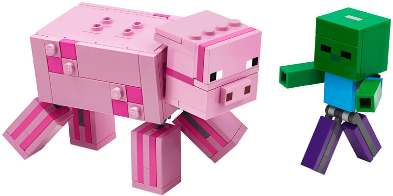 LEGO Minecraft BigFig Pig with Baby Zombie (21157-1)
