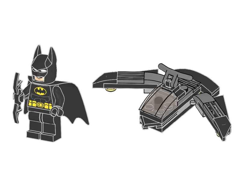 LEGO Super Heroes Batman with Jet paper bag (212326-1)