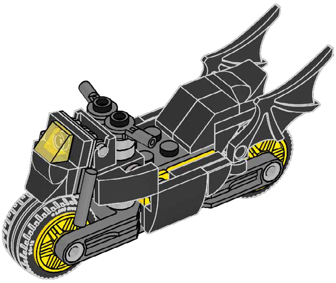 LEGO Super Heroes Batbike paper bag (212404-1)