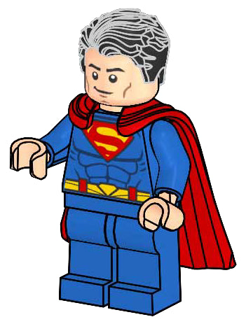LEGO Super Heroes Superman metal box {Logo Shaped Box Version} (212504-2)