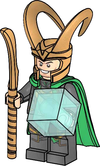 LEGO Super Heroes Loki paper bag (242405-1)