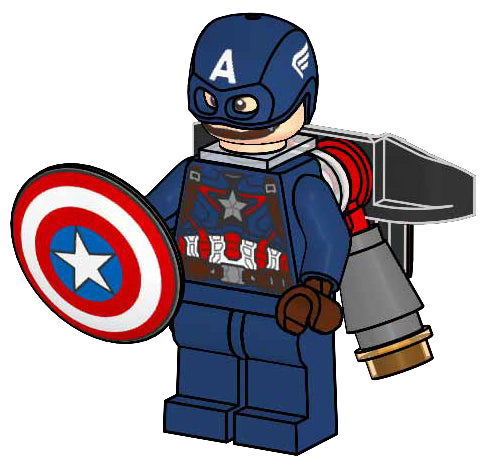 LEGO Super Heroes Captain America paper bag (242503-1)
