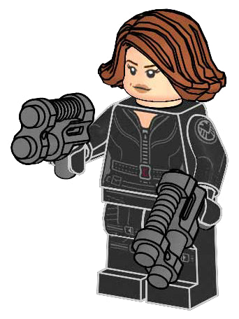 LEGO Super Heroes Black Widow paper bag (242505-1)