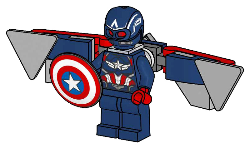 LEGO Super Heroes Captain America metal box {Shield Shaped Box Version} (242506-2)