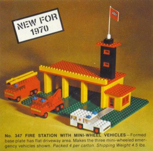 LEGO LEGOLAND Fire Station with Mini Cars (347-1)