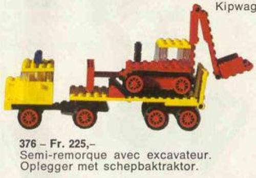 LEGO LEGOLAND Low-Loader with Excavator (376-1)