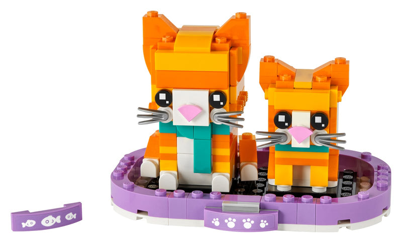 LEGO BrickHeadz Ginger Tabby & Kitten (40480-1)