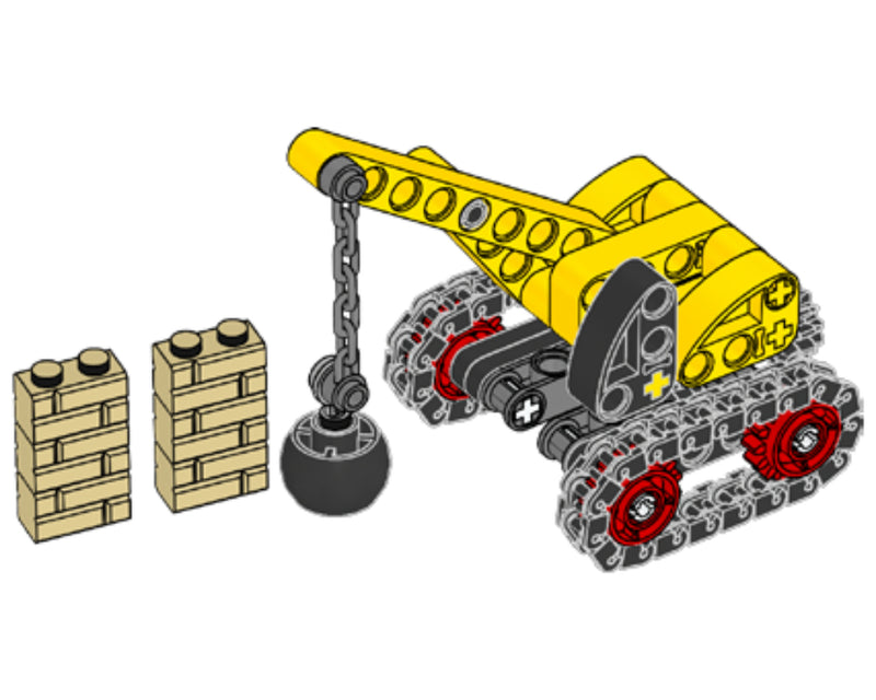 LEGO Technic Wrecking Ball Crane paper bag (412401-1)