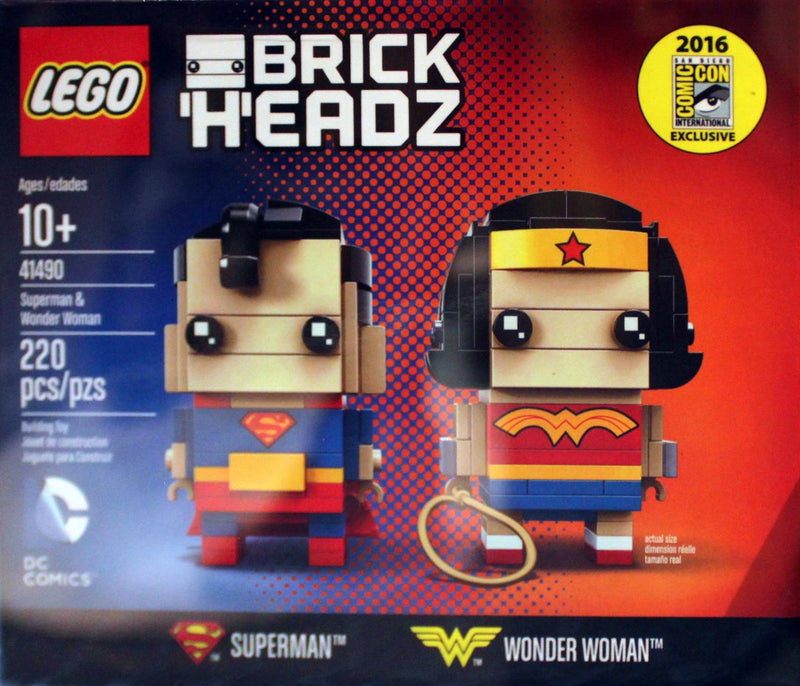 LEGO BrickHeadz Superman & Wonder Woman - San Diego Comic-Con 2016 Exclusive (41490-1)