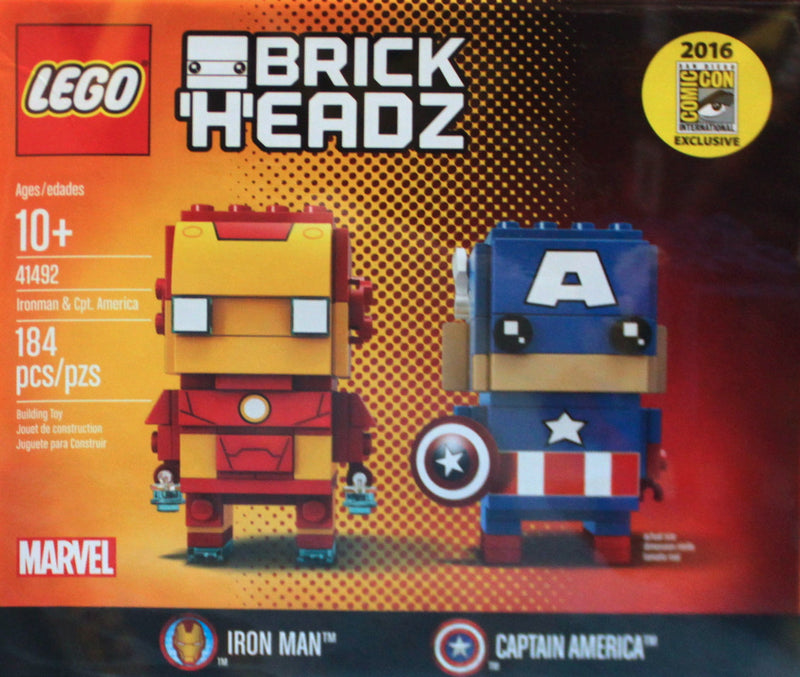 LEGO BrickHeadz Iron Man & Captain America - San Diego Comic-Con 2016 Exclusive (41492-1)