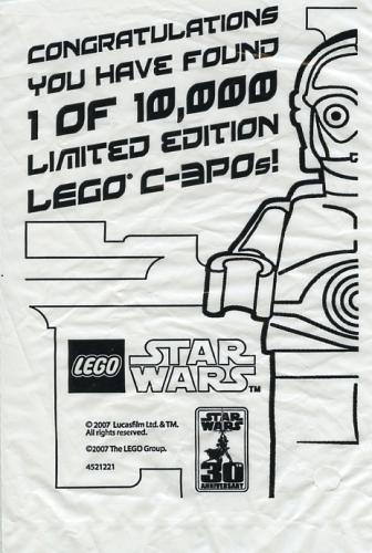 LEGO Star Wars C-3PO - Chrome Gold (SW 30th Anniversary Edition) (4521221-1)
