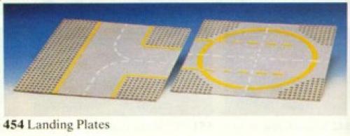 LEGO Space Two Lunar Landing Plates (454-1)