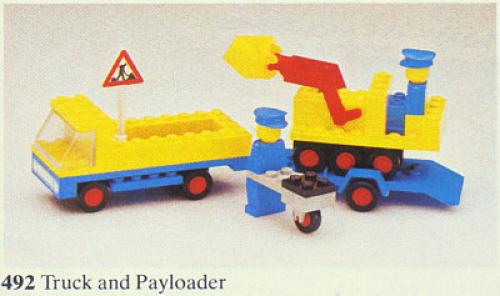 LEGO LEGOLAND Truck & Payloader (492-1)