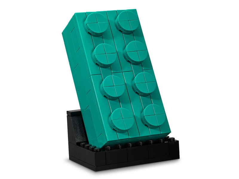 LEGO Promotional Buildable 2 x 4 Dark Turquoise Brick (5006291-1)