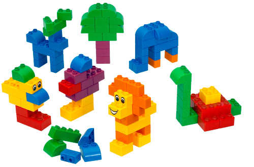 LEGO Quatro Extra Large Quatro Bucket - 100 Extra Large Bricks (5358-1)