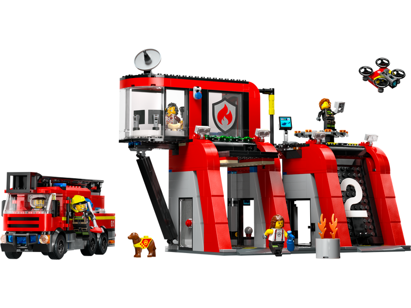 LEGO Town Fire Station with Fire Truck (60414-1)