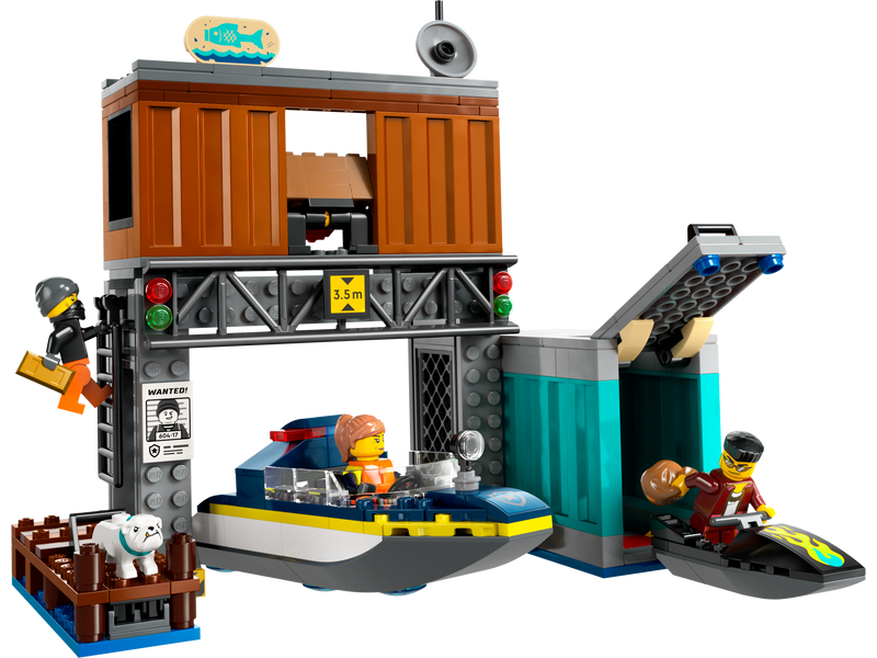 LEGO Town Police Speedboat and Crooks' Hideout (60417-1)