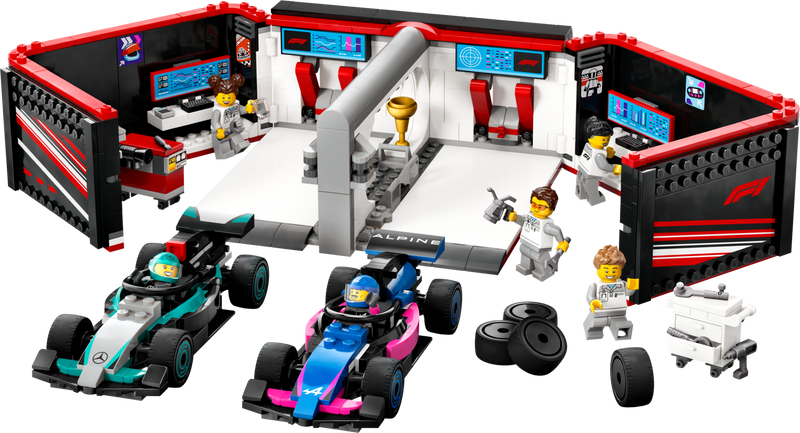 LEGO Town F1 Garage & Mercedes-AMG & Alpine Cars (60444-1)