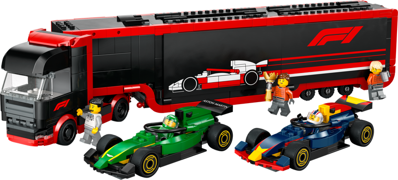 LEGO Town F1 Truck with RB20 & AMR24 F1 Cars (60445-1)