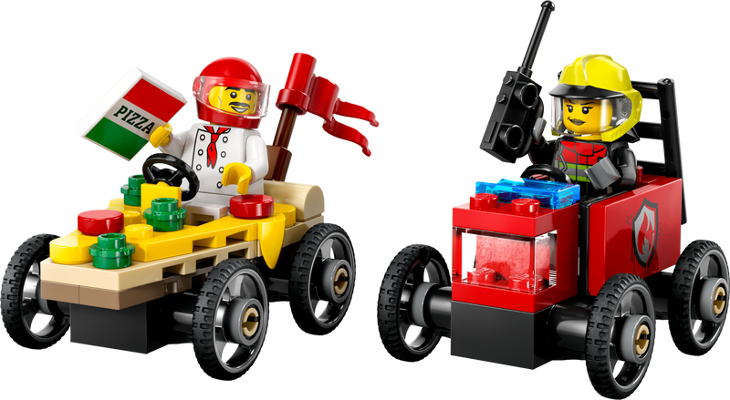 LEGO Town Pizza vs. Fire Truck (60458-1)