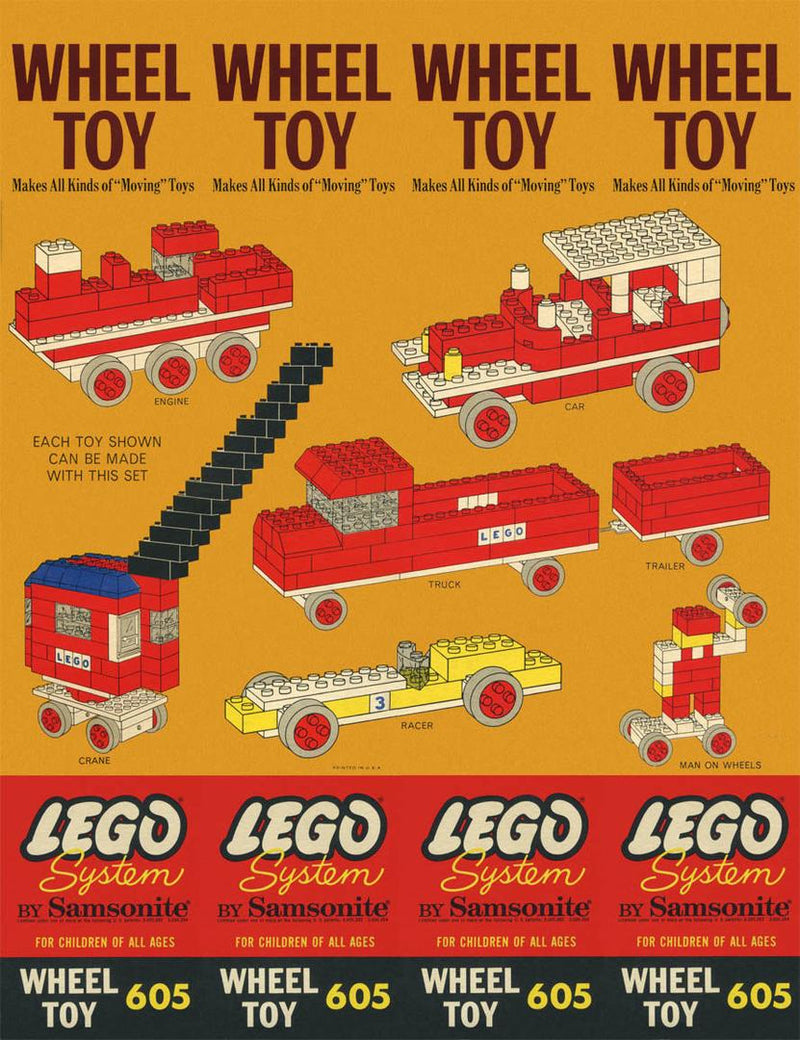 LEGO Samsonite Wheel Toy (605-4)