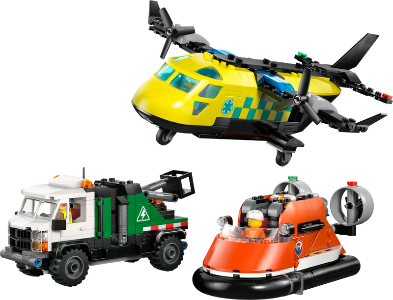 LEGO Town Airplane, Service Truck & Hovercraft Remix (60505-1)