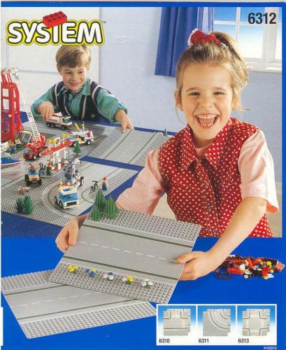 LEGO Town Straight Road Plates (6312-1)