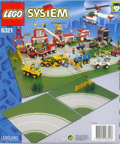 LEGO Town Curved Road Plates (6321-1)