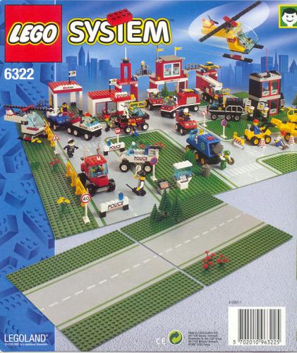 LEGO Town Straight Road Plates (6322-1)