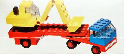 LEGO LEGOLAND Low-Loader with Excavator (649-1)