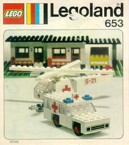 LEGO LEGOLAND Ambulance and Helicopter (653-1)