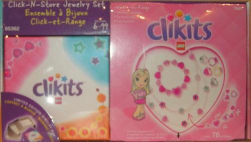 LEGO Clikits Heart Click-N-Store Jewelry Set (7507 with Jewelry Box) (65362-1)