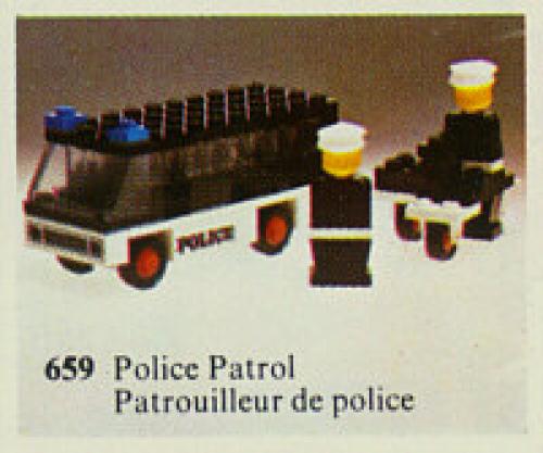 LEGO LEGOLAND Police Patrol with Policemen (659-1)